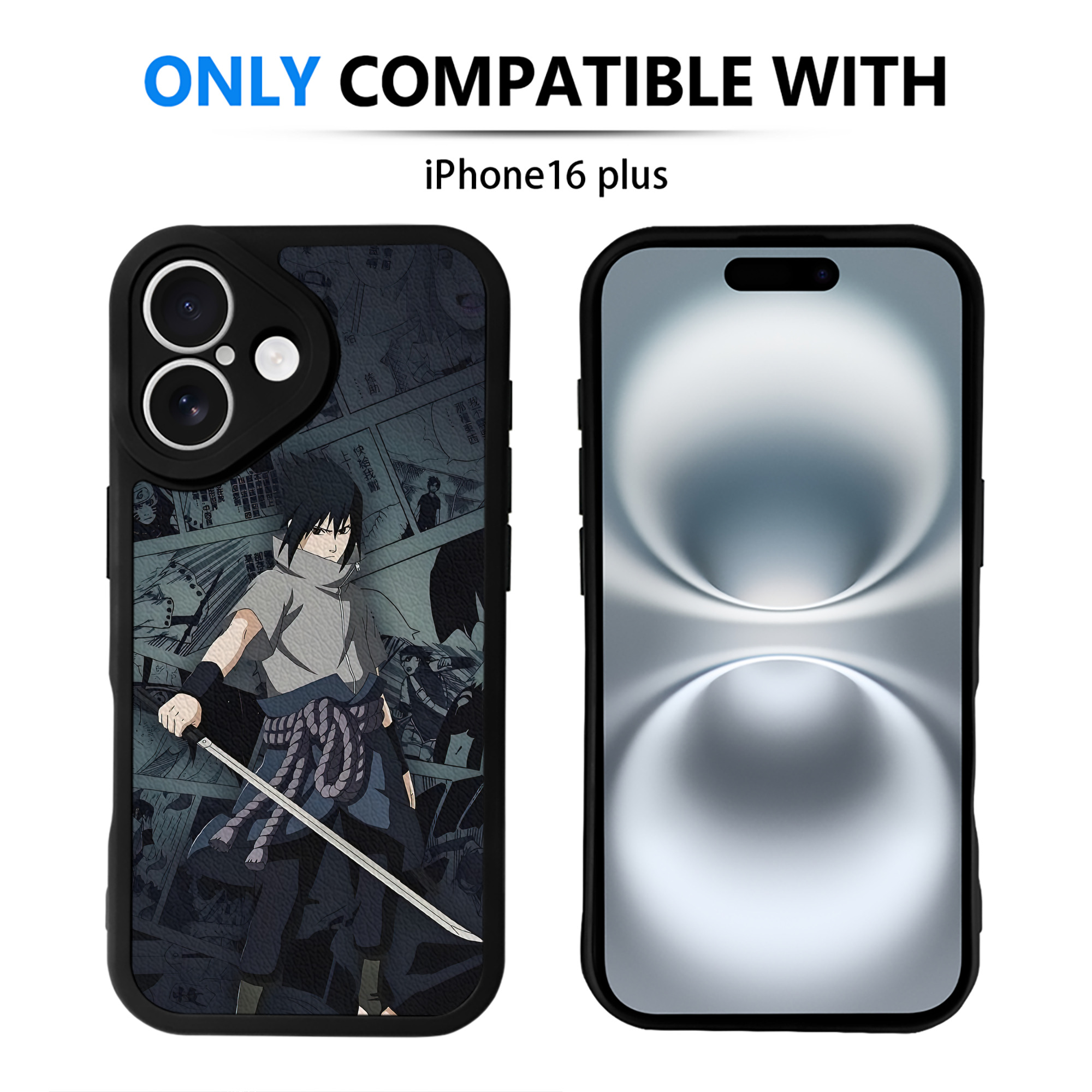 （画像用） NARUTO -ナルト- NARUTO -ナルト- 疾風伝 【iPhone 16シリーズ対応】シリコンスマホケース（レザー調） 材質：シリコン